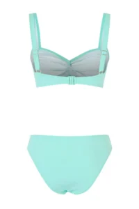 TRENDYOLMİLLA Turquoise bralette Covered textured Regular Waist Regular Bikini Set - Image 5