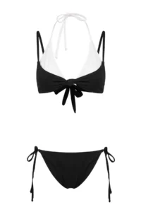 TRENDYOLMİLLA Black Color Bloklu textured Binding Detailed Regular Bikini Set - Image 4