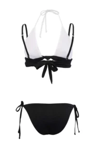 TRENDYOLMİLLA Black Color Bloklu textured Binding Detailed Regular Bikini Set - Image 5