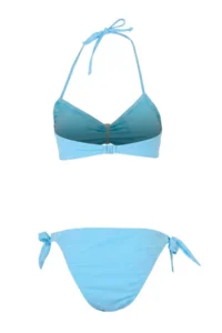 TRENDYOLMİLLA Turquoise Strapless Covered Accessory Detailed Regular Waist brazilian Bikini Set - Image 6