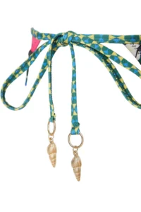 TRENDYOLMİLLA flower patterned Triangle Covered Charm with accessories Regular Waist Regular Bikini Set - Image 5