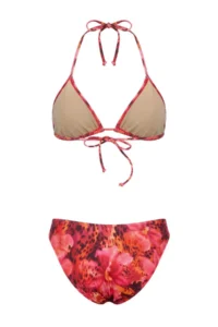 TRENDYOLMİLLA flower patterned Triangle Covered Low Waist High Leg Bikini Set - Image 6