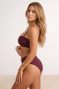 TRENDYOLMİLLA Plum bralette Covered High Waist Regular Bikini Set - Image 4