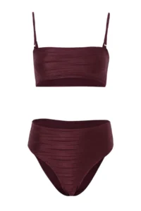 TRENDYOLMİLLA Plum bralette Covered High Waist Regular Bikini Set - Image 6