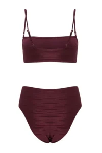 TRENDYOLMİLLA Plum bralette Covered High Waist Regular Bikini Set - Image 7