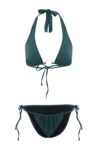 TRENDYOLMİLLA Petrol Covered with accessories Chlora&Water Resistant LONG Lasting LYCRA® Bikini Set - Image 5