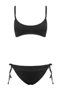 TRENDYOLMİLLA Black bralette Covered Regular Waist High Leg Regular Basic Bikini Set - Image 4