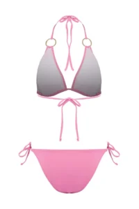 TRENDYOLMİLLA Pink Triangle Covered with accessories Regular Waist Regular Bikini Set - Image 6