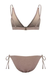 TRENDYOLMİLLA Mink Simli Triangle Covered Regular Waist Regular Bikini Set - Image 5