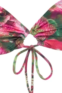 TRENDYOLMİLLA flower patterned bralette Covered Regular Waist Regular Bikini Set - Image 5
