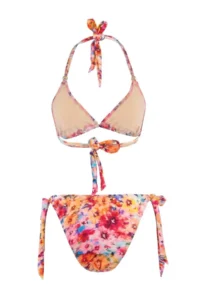 TRENDYOLMİLLA flower patterned Triangle Covered Regular Waist Regular Bikini Set - Image 5