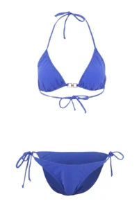 TRENDYOLMİLLA Saks Blue Triangle Covered with accessories Regular Waist Regular Bikini Set - Image 5