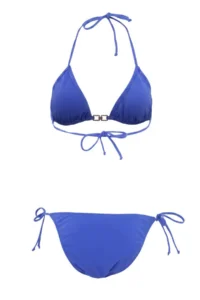 TRENDYOLMİLLA Saks Blue Triangle Covered with accessories Regular Waist Regular Bikini Set - Image 7