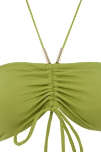 TRENDYOLMİLLA Green balconette Covered with accessories Regular Waist Regular Bikini Set - Image 5