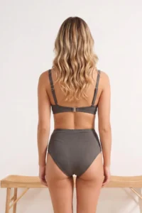 TRENDYOLMİLLA Khaki bralette Covered High Waist hipster Bikini Set - Image 3