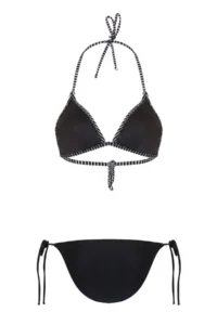 TRENDYOLMİLLA Striped Triangle Covered Regular Waist Regular Bikini Set - Image 6