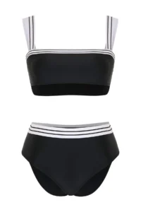 TRENDYOLMİLLA Color Bloklu bralette Covered High Waist Regular Bikini Set - Image 4