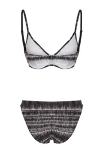 TRENDYOLMİLLA Ethnic Patterned Strapless Covered Node Detailed Regular Waist Regular Bikini Set - Image 6