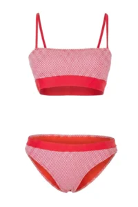 TRENDYOLMİLLA Puantiye Patterned Strapless Covered Regular Waist Regular Bikini Set - Image 4