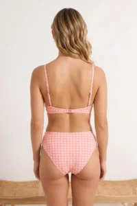 TRENDYOLMİLLA Puantiye Patterned Triangle Covered Frilly Regular Waist Regular Bikini Set - Image 2