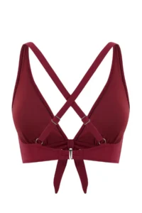 TRENDYOLMİLLA Burgundy Triangle Covered Chlorine&Water Resistant LONG Lasting LYCRA® XTRA LIFE Bikini Top - Image 6