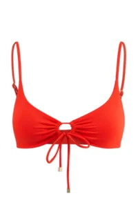 TRENDYOLMİLLA Red Covered Cut Out Chlora&Water Resistant LONG Lasting LYCRA®  Bikini Top - Image 4