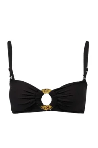 TRENDYOLMİLLA Black bralette Accessory Detailed Covered Basic Bikini Top - Image 4