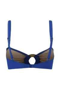 TRENDYOLMİLLA Mavi bralette Accessory Detailed Covered Basic Bikini Top - Image 5