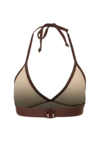 TRENDYOLMİLLA Brown Triangle Covered Basic Bikini Top - Image 5