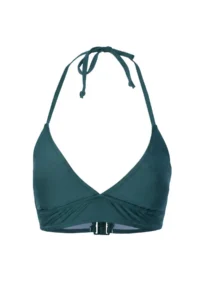 TRENDYOLMİLLA Green Triangle Covered Basic Bikini Top - Image 4