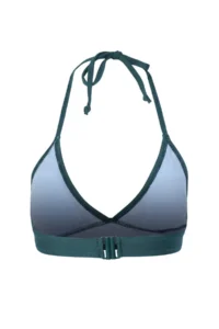 TRENDYOLMİLLA Green Triangle Covered Basic Bikini Top - Image 5