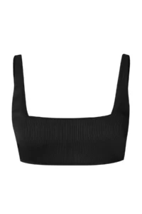 TRENDYOLMİLLA Black bralette Covered textured Basic Bikini Top - Image 4
