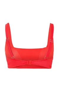 TRENDYOLMİLLA Red bralette Covered textured Basic Bikini Top - Image 5
