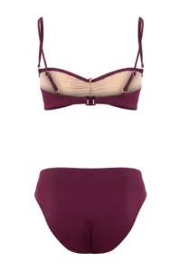 TRENDYOLMİLLA Plum Covered with accessories Chlora&Water Resistant LONG Lasting LYCRA® XTRA LIFE Bikini Top - Image 3