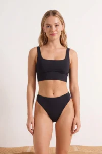 TRENDYOLMİLLA Black bralette Covered Bikini Top - Image 2