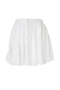 TRENDYOLMİLLA Ecru Weaving Super Mini Beach Skirt - Image 4