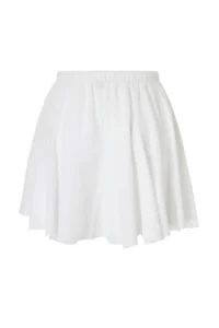 TRENDYOLMİLLA Ecru Weaving Super Mini Beach Skirt - Image 5