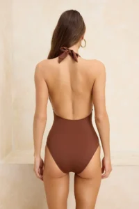 TRENDYOLMİLLA Brown Casting Accessory Covered Chlora&Water Resistant LONG Lasting LYCRA®  Swimsuit - Image 4