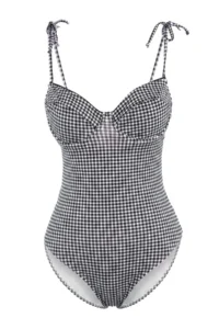 TRENDYOLMİLLA Striped Piped balconette Covered Regular Swimsuit - Image 5