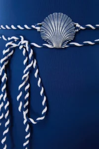 TRENDYOLMİLLA Dark Navy with accessories Strapless Covered Regular Swimsuit - Image 6