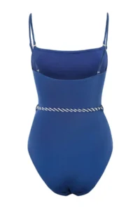 TRENDYOLMİLLA Dark Navy with accessories Strapless Covered Regular Swimsuit - Image 7
