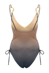 TRENDYOLMİLLA gradient Simli Deep V-neck Covered with accessories Regular Swimsuit - Image 4