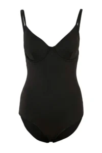 TRENDYOLMİLLA Black balconette Covered Regular Basic Swimsuit - Image 5