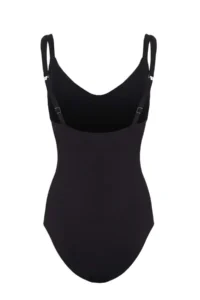 TRENDYOLMİLLA Black Triangle Covered Ruffle Detailed Swimsuit - Image 6