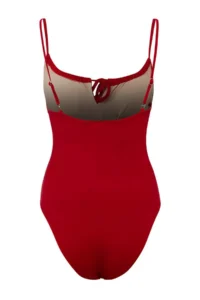 TRENDYOLMİLLA Red Covered tunnelled Regular Chlorine&Water Resistant LONG Lasting LYCRA® XTRA LIFE Swimsuit - Image 6