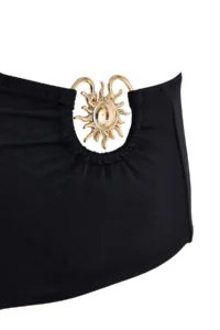 TRENDYOLMİLLA Black Casting with accessories One Shoulder Covered Regular Swimsuit - Image 6