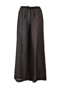 TRENDYOLMİLLA Brown Weaving Maxi Regular Waist Beach Pants - Image 4