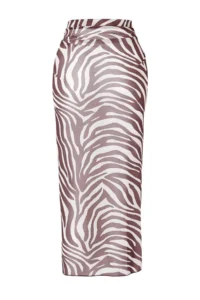 TRENDYOLMİLLA Zebra Patterned Knitting Maxi Mesh Beach Pareo - Image 5