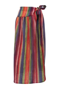 TRENDYOLMİLLA Striped Maxi Weaving Tulle Beach Pareo - Image 4