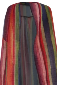 TRENDYOLMİLLA Striped Maxi Weaving Tulle Beach Pareo - Image 5